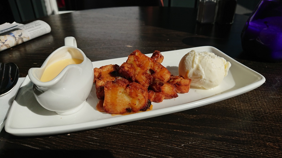 Bread & butter pudding on the south coast