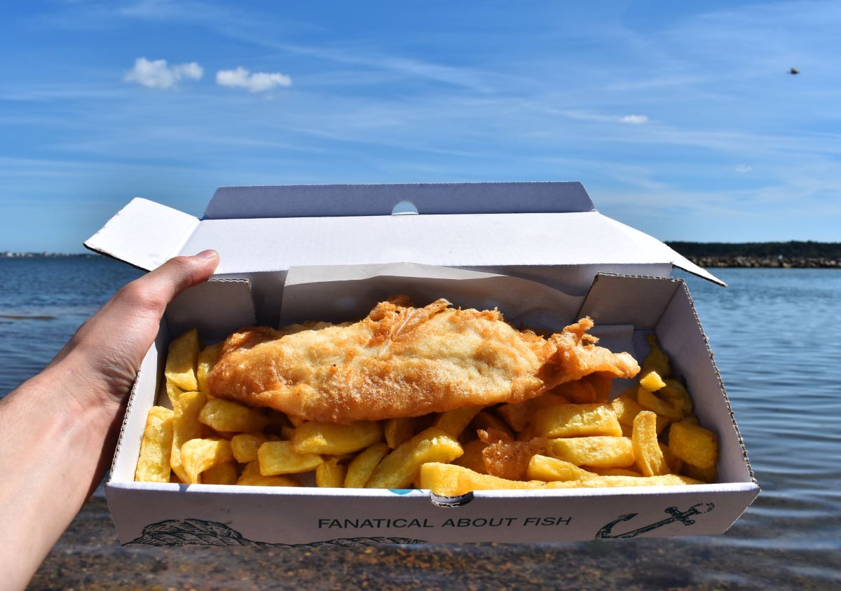 Fish and chips Poole Quay